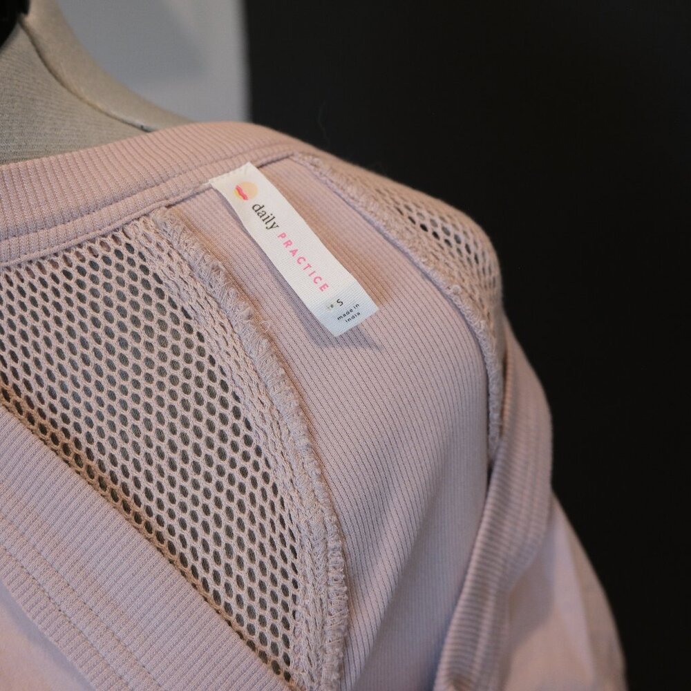 Anthropologie Daily Practice Mauve Pink Summer Athletic Cotton Dress Small - Picture 6 of 8